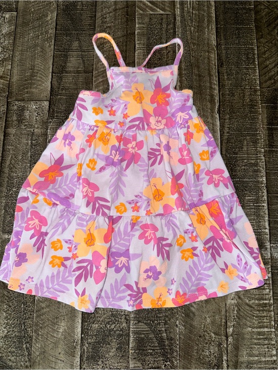 Cat & Jack Other - Cat & Jack Floral Tiered Sundress - Pink, Purple & Yellow